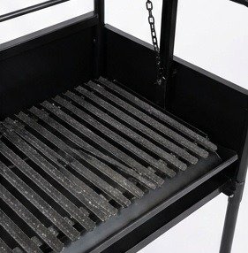 Producto - Parrilla 75cm con fogonero y 4 ruedas EME Navia Criolla - 2