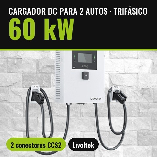 Producto - Cargador DC para 2 Vehículos Eléctricos 60 kW