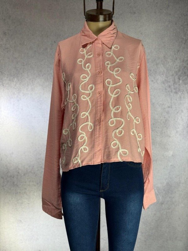 Producto - CAMISA DANA ROSA BORDADA IMPORTADA