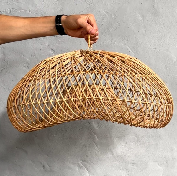 Producto - LÁMPARA ONDAS RATÁN 55x26x44