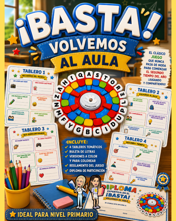 Producto - BASTA. VOLVEMOS AL AULA