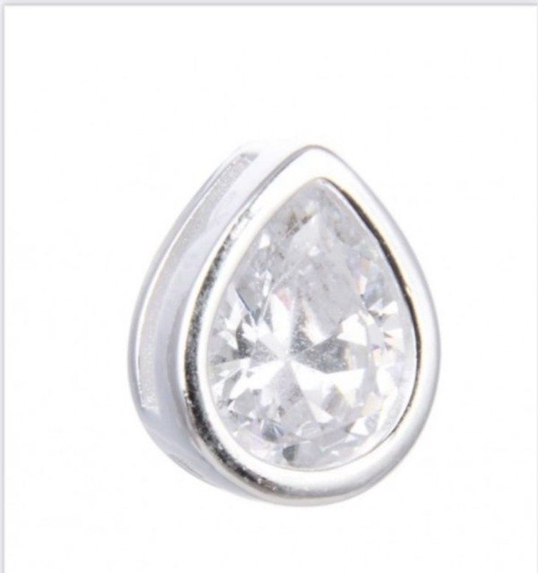Producto - Dije gota  con strass plata 925