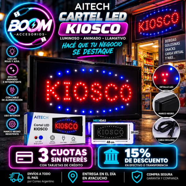 Producto - Cartel Luminoso Kiosco