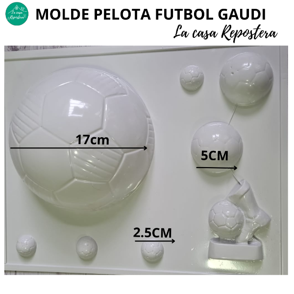 Producto - PLACA PLASTICA PELOTA FUTBOL GAUDI