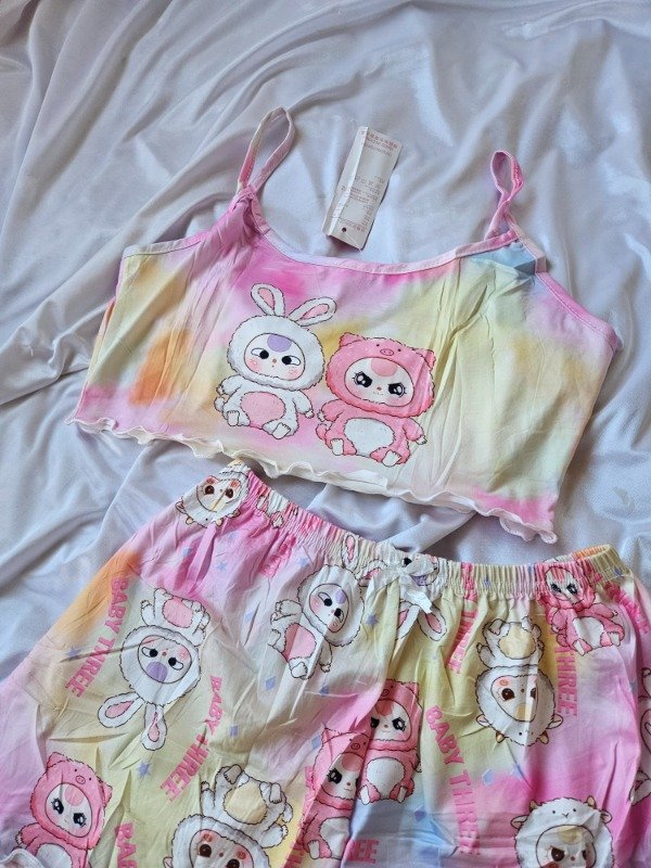 Producto - PIJAMA IMPORTADO CORTO (A58 D) LABUBU - 3