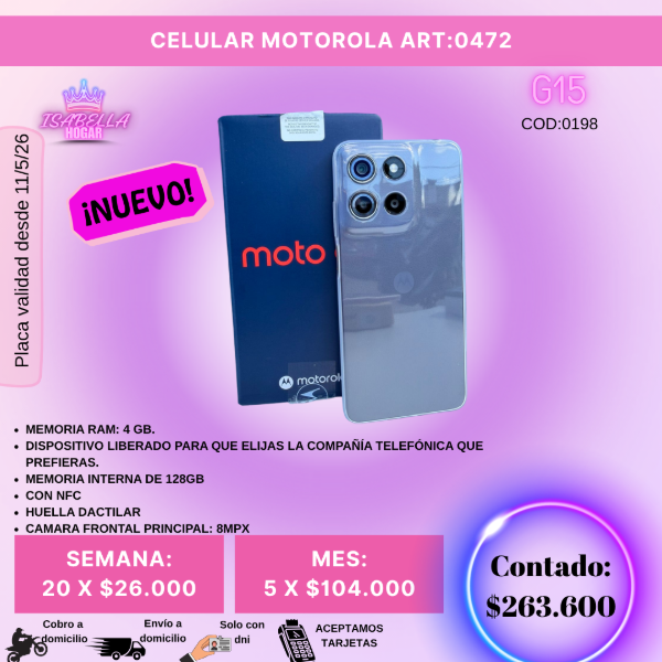 Producto - CELULAR MOTO G15