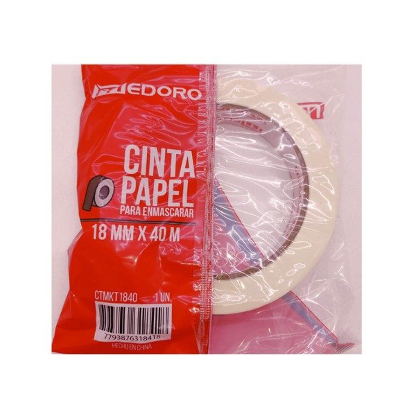 Producto - Cinta adhesiva Papel 12 mm x 40 m