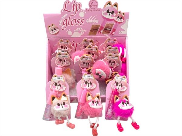 Producto - LABIAL LIP GLOSS C/LLAVERO GATO 5DH-1930