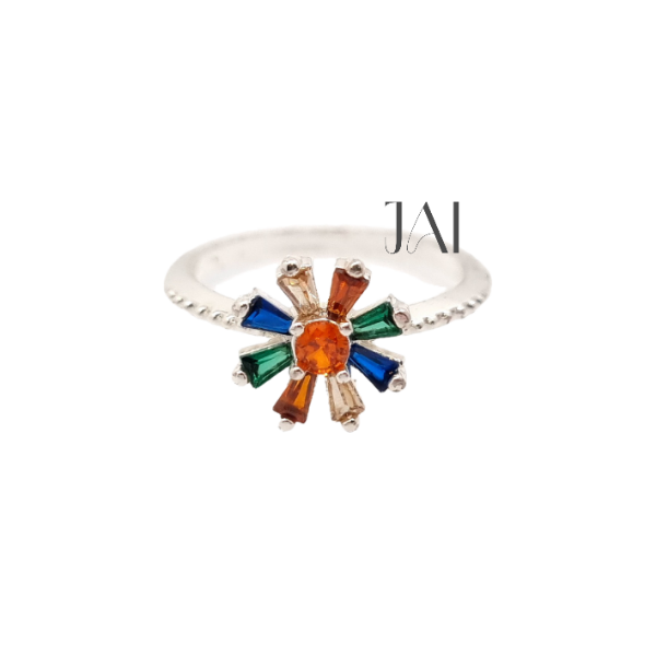 Producto - Anillo flor multicolor