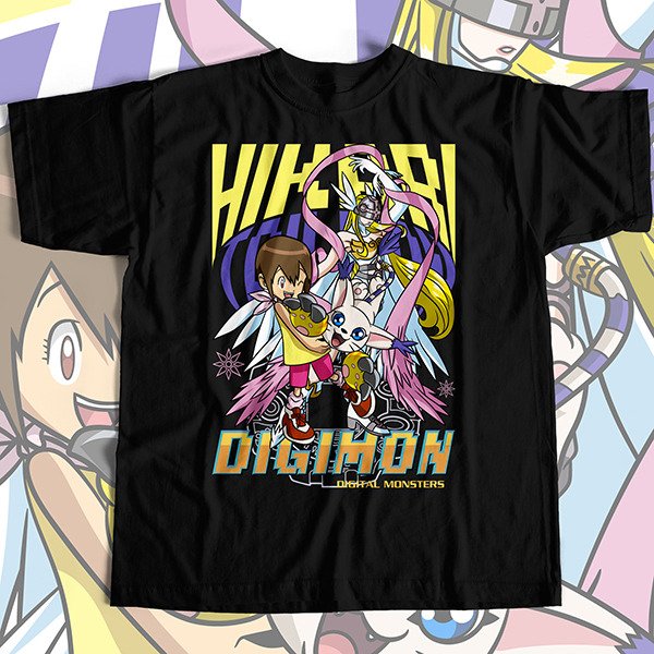 Producto - Hikari y Gatomon - Remera