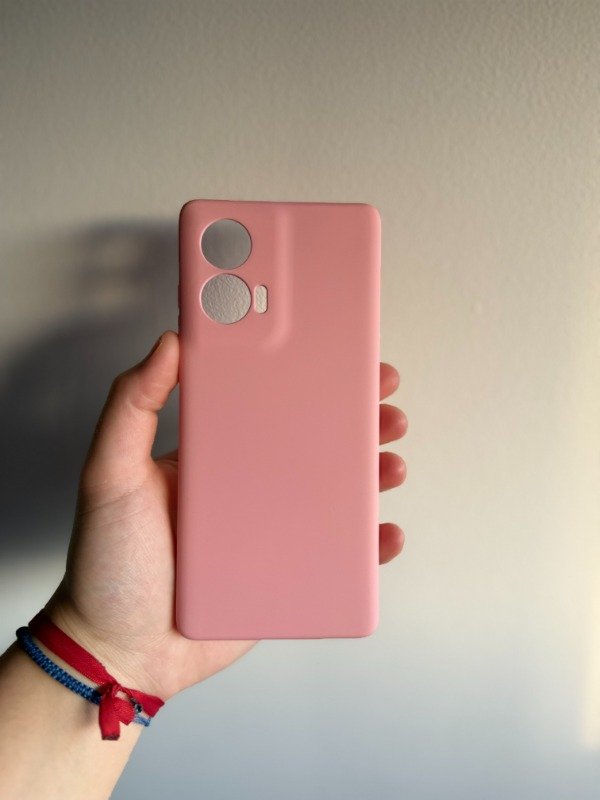 Producto - Edge 50 Fusion-FUNDA SILICONE CASE RIGIDA ROSA