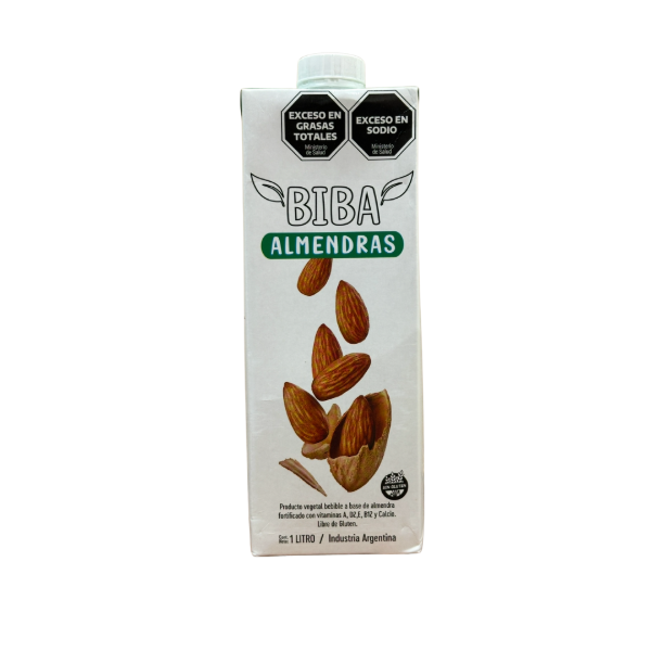 Producto - Leche de almedras Biba sin azucar 1L