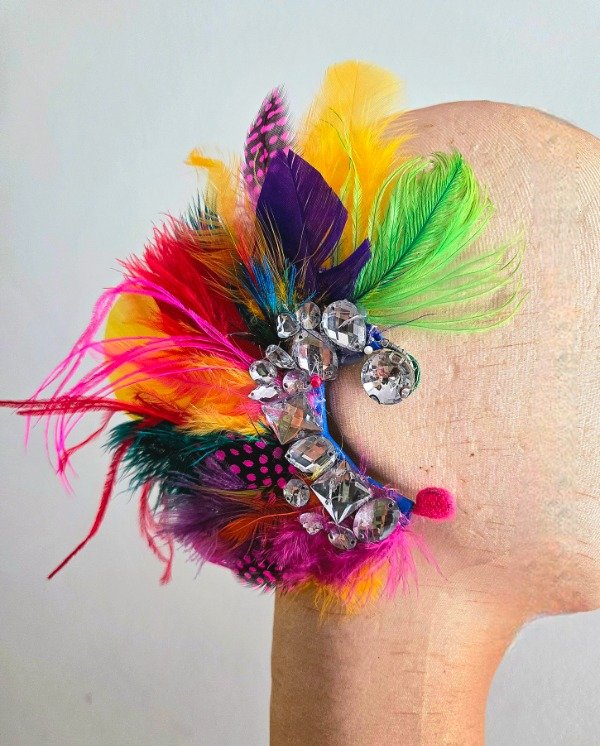 Producto - Ear cuff plumas naturales