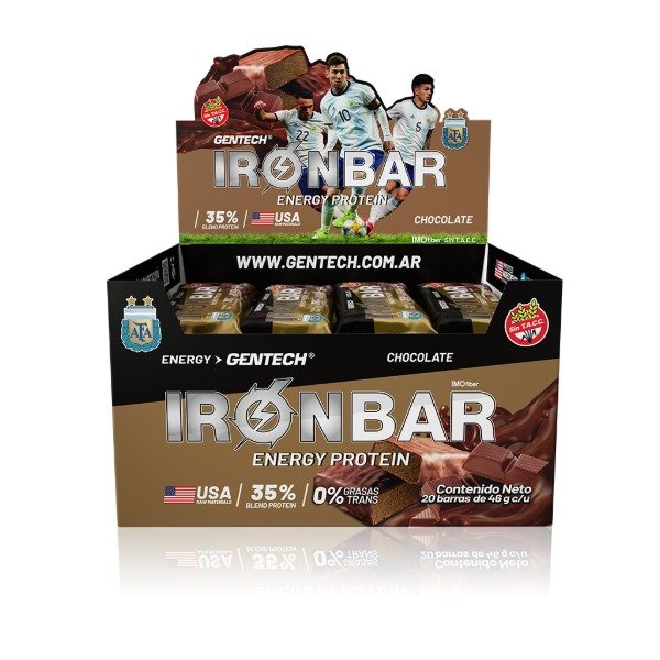 Producto - GENTECH - PROTEIN BAR IRON BAR 12U