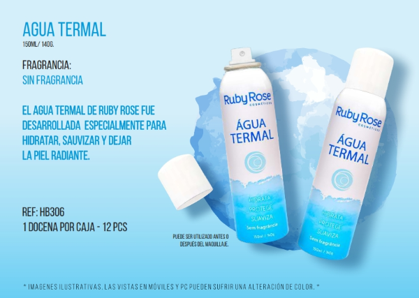 Producto - Agua termal ruby rose Aerosol