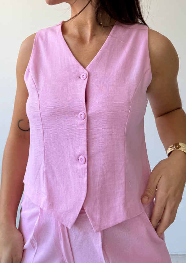 Producto - Chaleco MALVA - Rosa