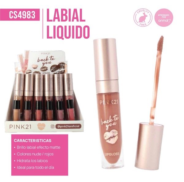 Producto - Pink 21 labial líquido matte