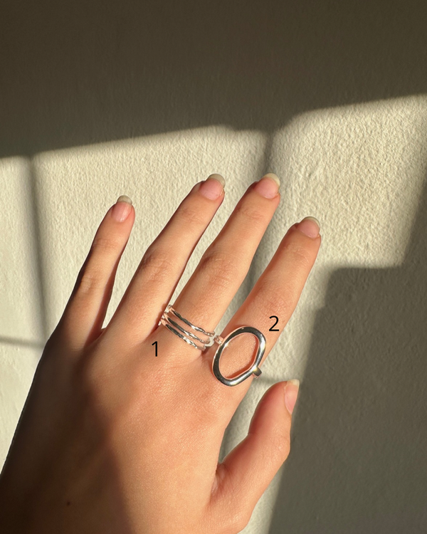 Producto - Anillos Nox Acero blanco - 1