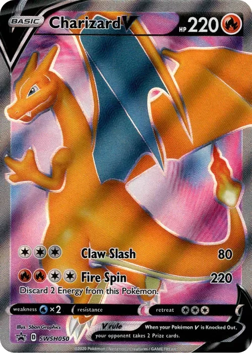 Producto - Charizard V Full Art SWSH050 - Sword and Shield Promo