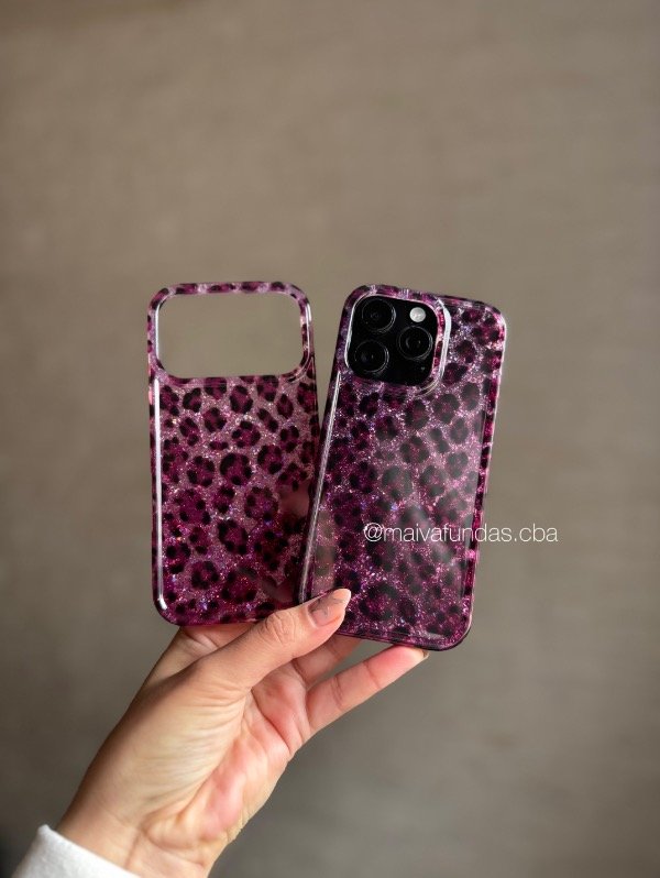 Producto - Case print brillos fucsia iPhone - 2
