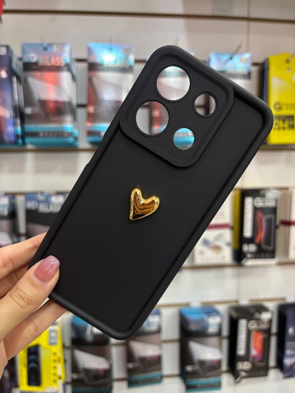 Producto - Case sili corazón note 13