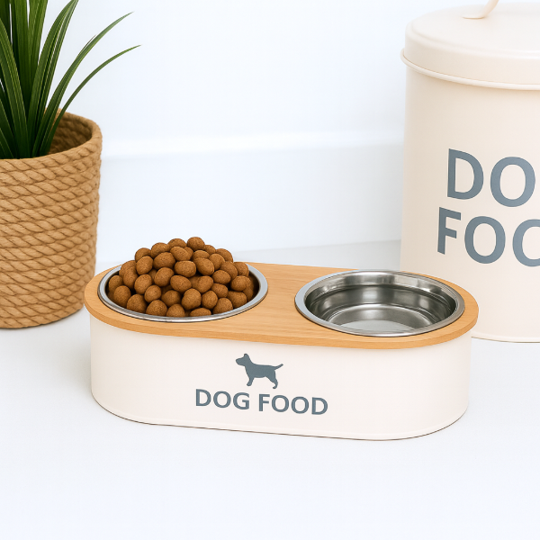 Producto - Plato Doble Bebedero y Comedero Dog