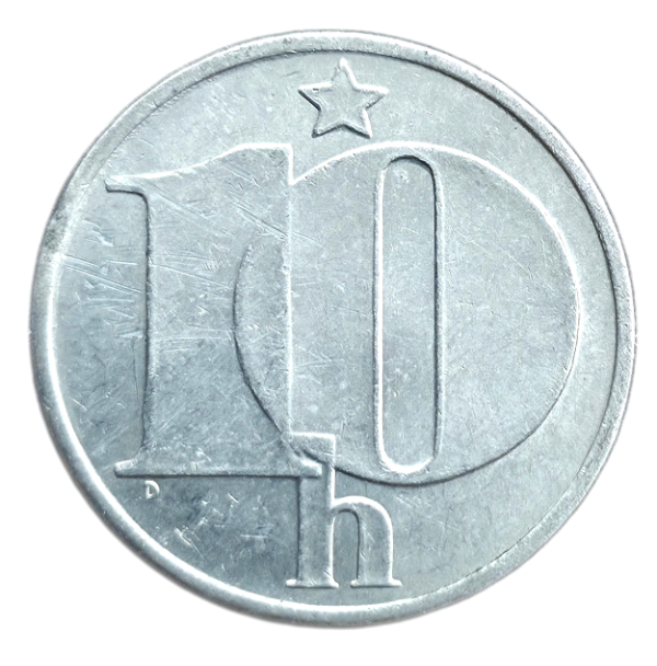 Producto - Checoslovaquia 10 Halerú 1984 Rep. Socialista Km#80 VF