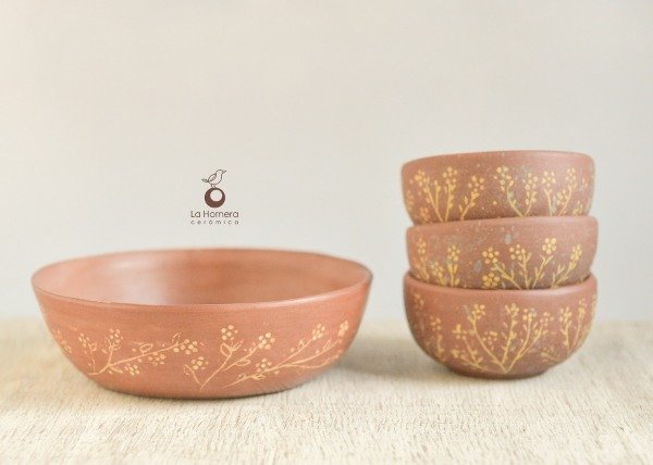 Producto - Set de Cuencos de Arcilla Roja
