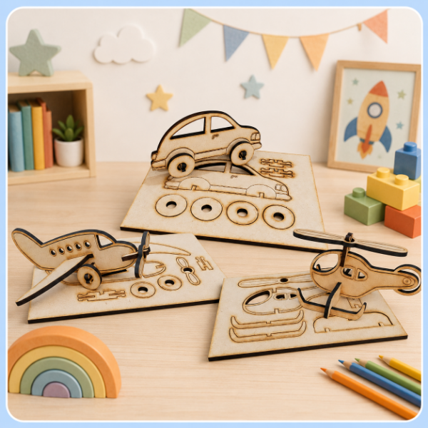 Producto - COMBO X 12 ROMPECABEZAS 3D VARIADOS