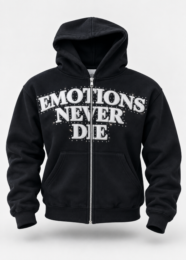 Producto - Campera Mixed Emotion Negra - 6