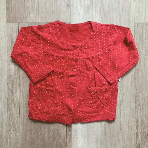Producto - Saquito Cheeky Rojo Lunares 9M