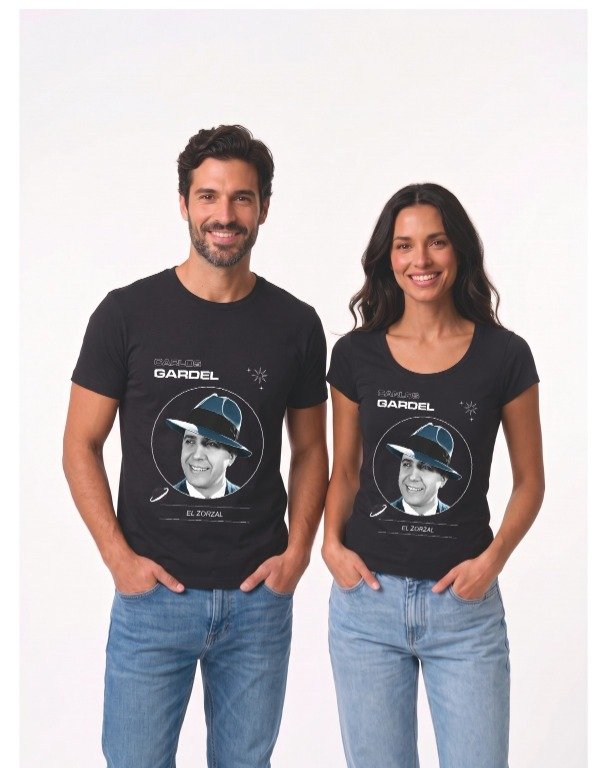 Producto - Remera Carlos Gardel El Zorzal - Negra - 0