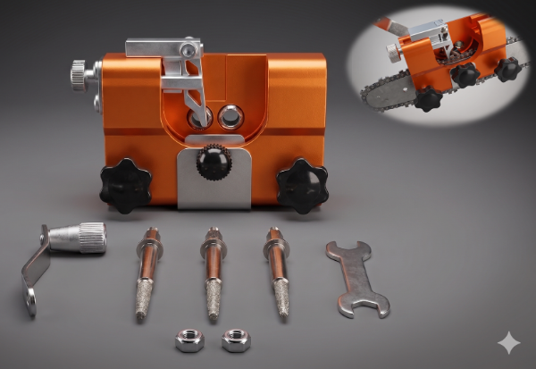 Producto - Set Afilador Manual De Cadenas De Motosierras Con 3 Limas
