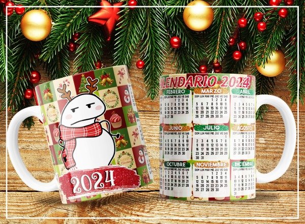 Producto - FLORK CALENDARIO TAZA 2024- COD 2143