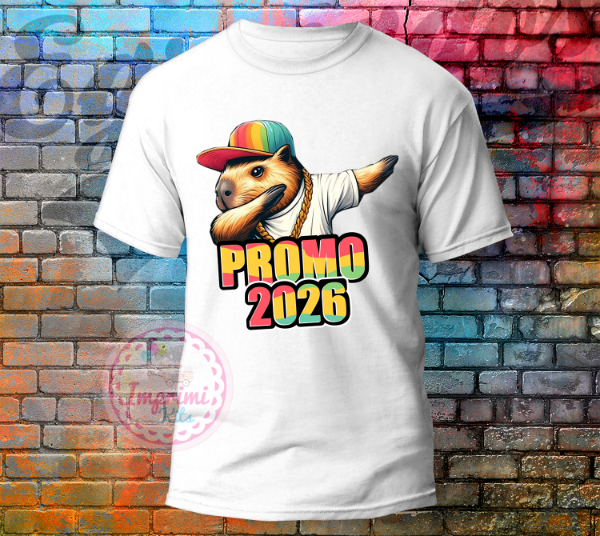 Producto - Plantillas Egresados 2026 Remeras Capibara Primaria Secundaria #36