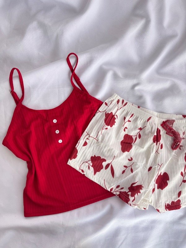 Producto - PIJAMA CORTO C/botones estampado