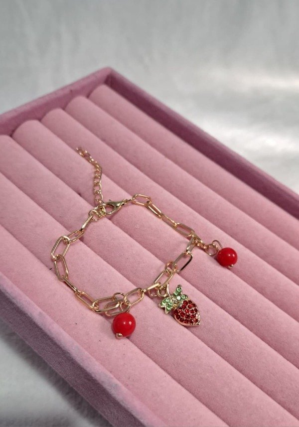 Producto - pulsera frutilla brillante