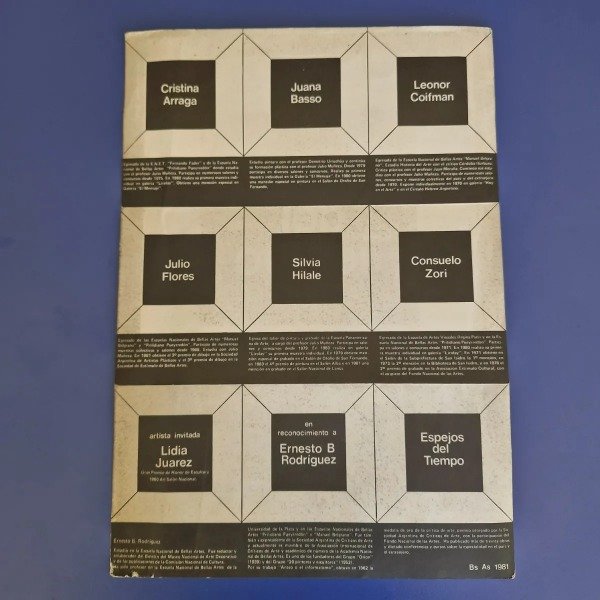 Producto - Espejos del tiempo - Afiche 1981, Coifman, Arraga, Basso, Flores, Hilale, Zori - 2