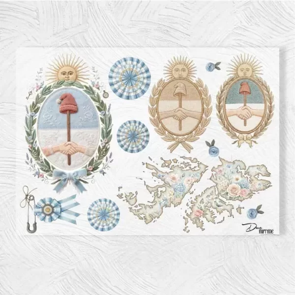Producto - Lámina DTF TEXTIL Colección Orgullo Argentino OH - 4034