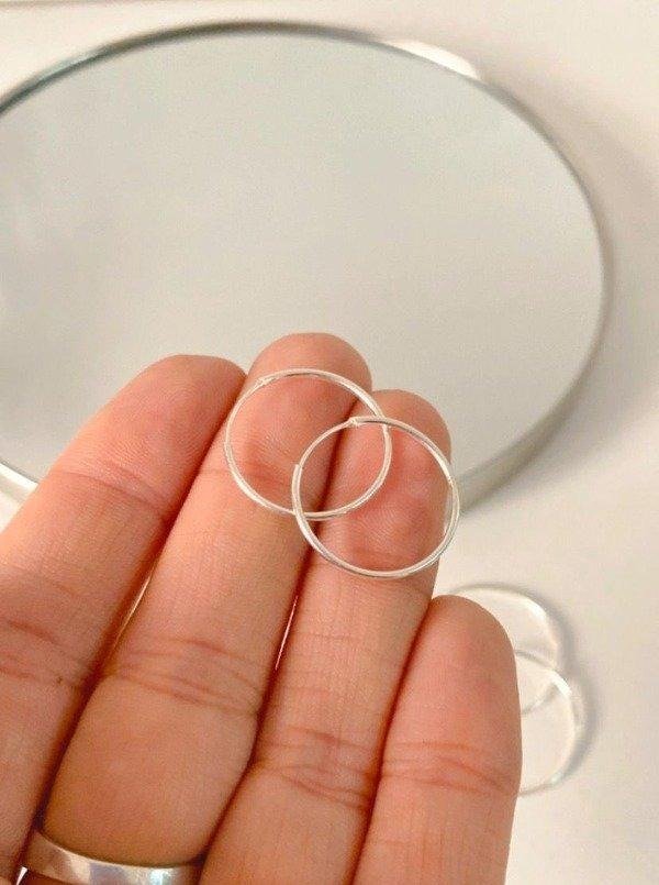 Producto - Aros argolla fina 1,1 mm N 2