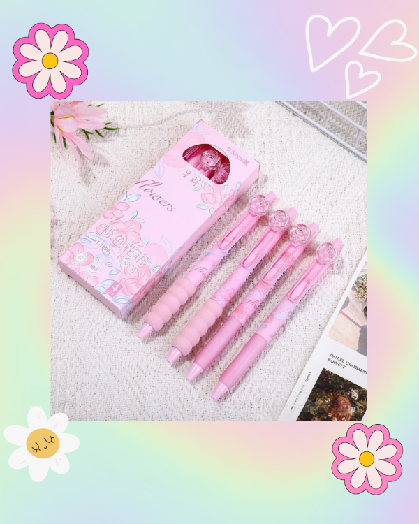 Producto - Birome Retráctil Florcitas