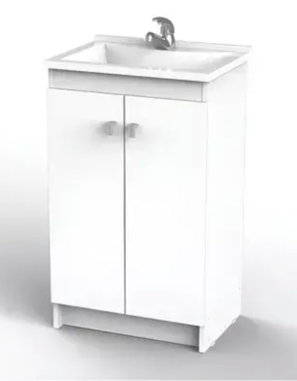 Producto - Vanitory Blanco Con Bacha 0.5MT VB500