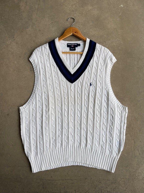 Producto - SUETER CHALECO POLO SPORT BLANCO (XXL)