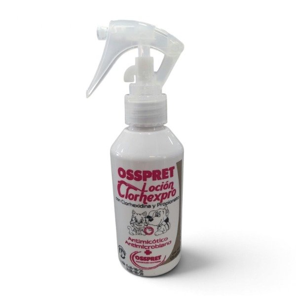 Producto - OSSPRET Clorhexpro 125 ml  Loción Antimicótica para Perros y Gatos - 0