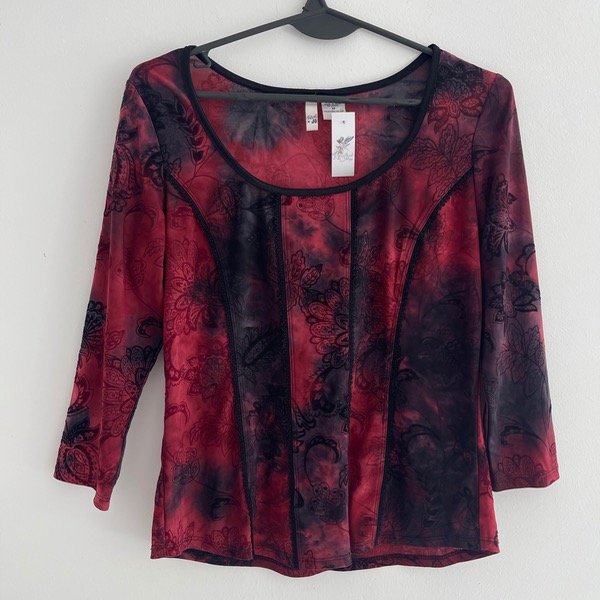 Producto - sami jo red and black shirt.