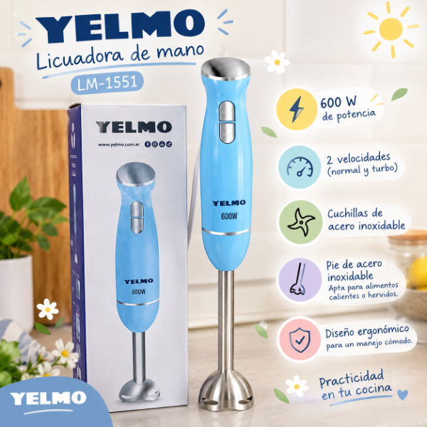 Producto - LICUADORA DE MANO YELMO LM-1551