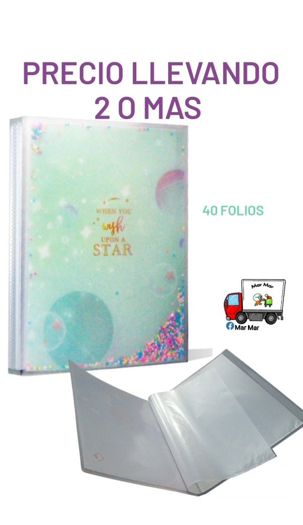 Producto - Carpeta foliada A4 40 folios (cantidad)