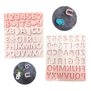 Producto - Molde letras, mano, mamadera , chupete, pie, dino