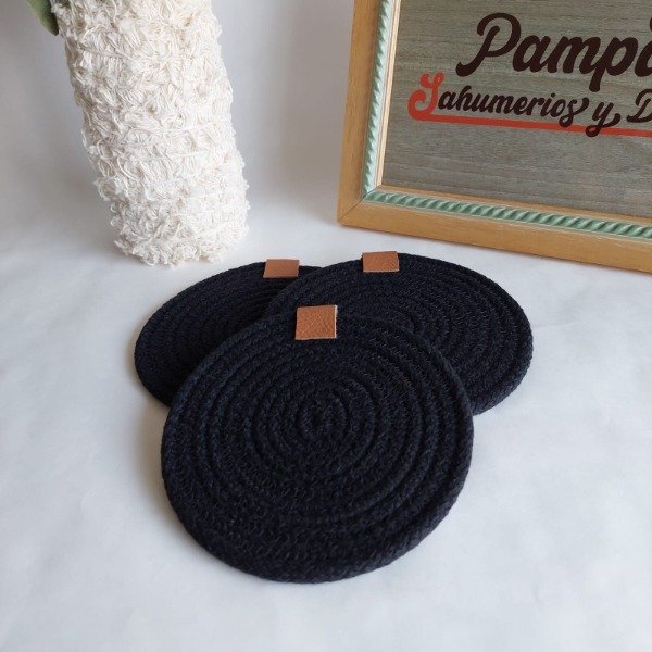 Producto - Posa Vaso Negro