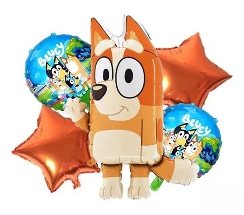 Producto - Set de 5 globos Bluey Bingo